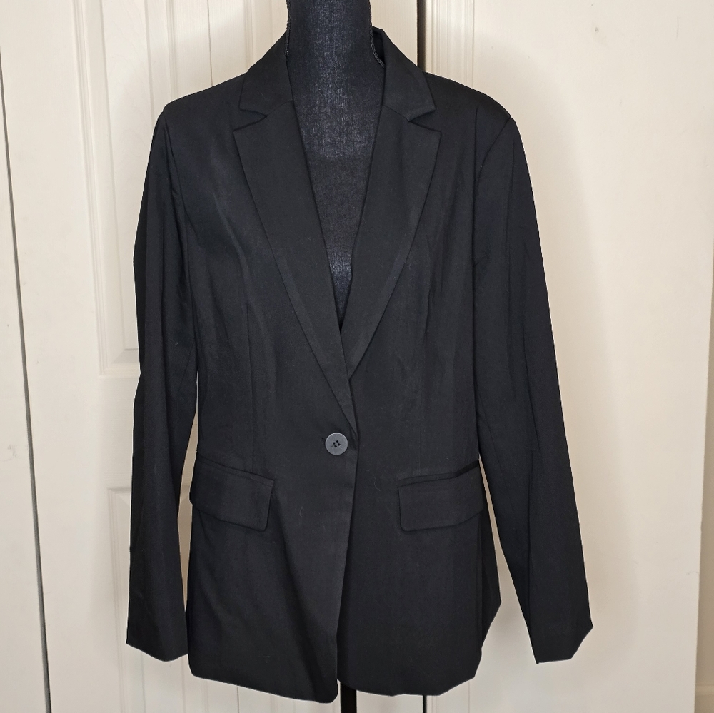 Sz XL Classic Black Women's Blazer